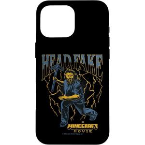 imageA Minecraft Movie Head Fake Steve Thunder And Metal Portrait Case for iPhone 16iPhone 16 Pro Max