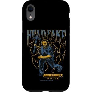 imageA Minecraft Movie Head Fake Steve Thunder And Metal Portrait Case for iPhone 16iPhone XR
