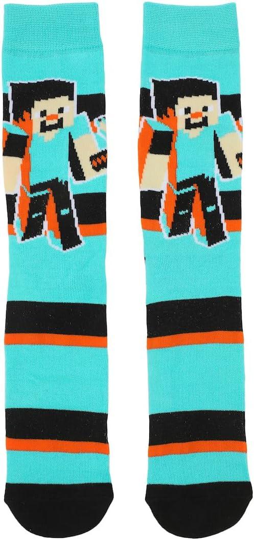 imageBioworld Minecraft Characters ampamp Icons Adult 3Pair Casual Crew Socks