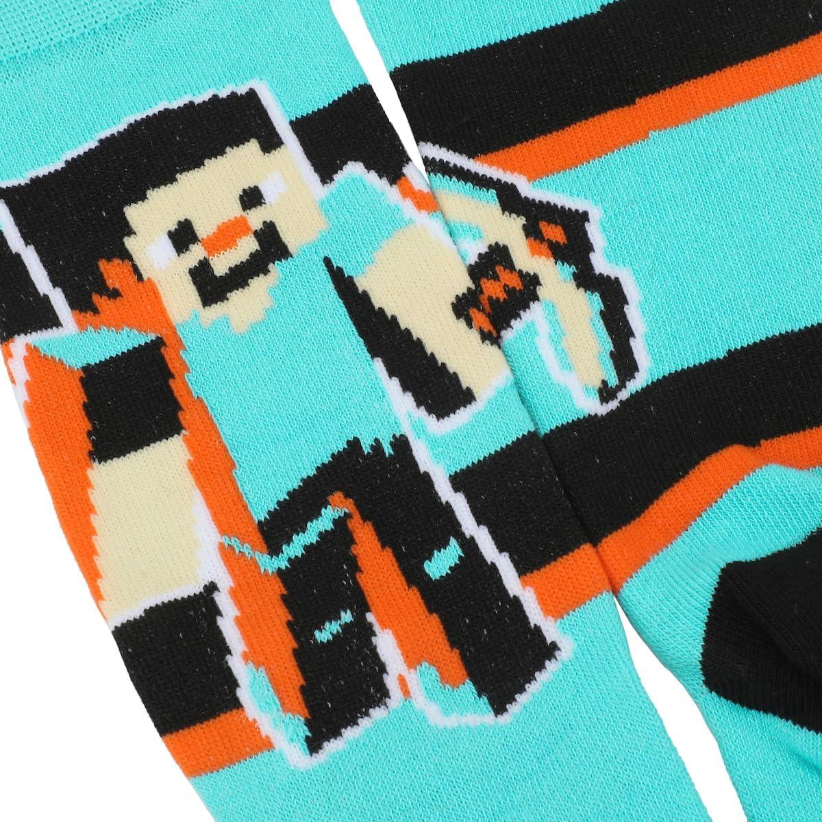 imageBioworld Minecraft Characters ampamp Icons Adult 3Pair Casual Crew Socks