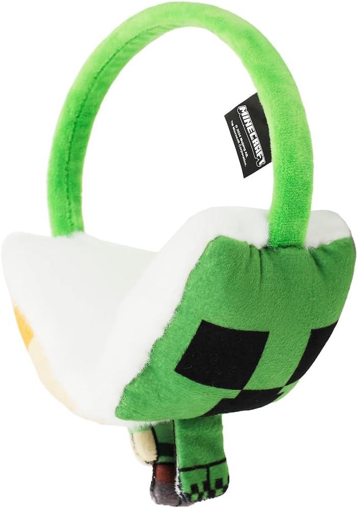imageBioworld Minecraft Chibi Creeper ampamp Alex Ear Muffs ampamp Magic Gloves Set 2Piece