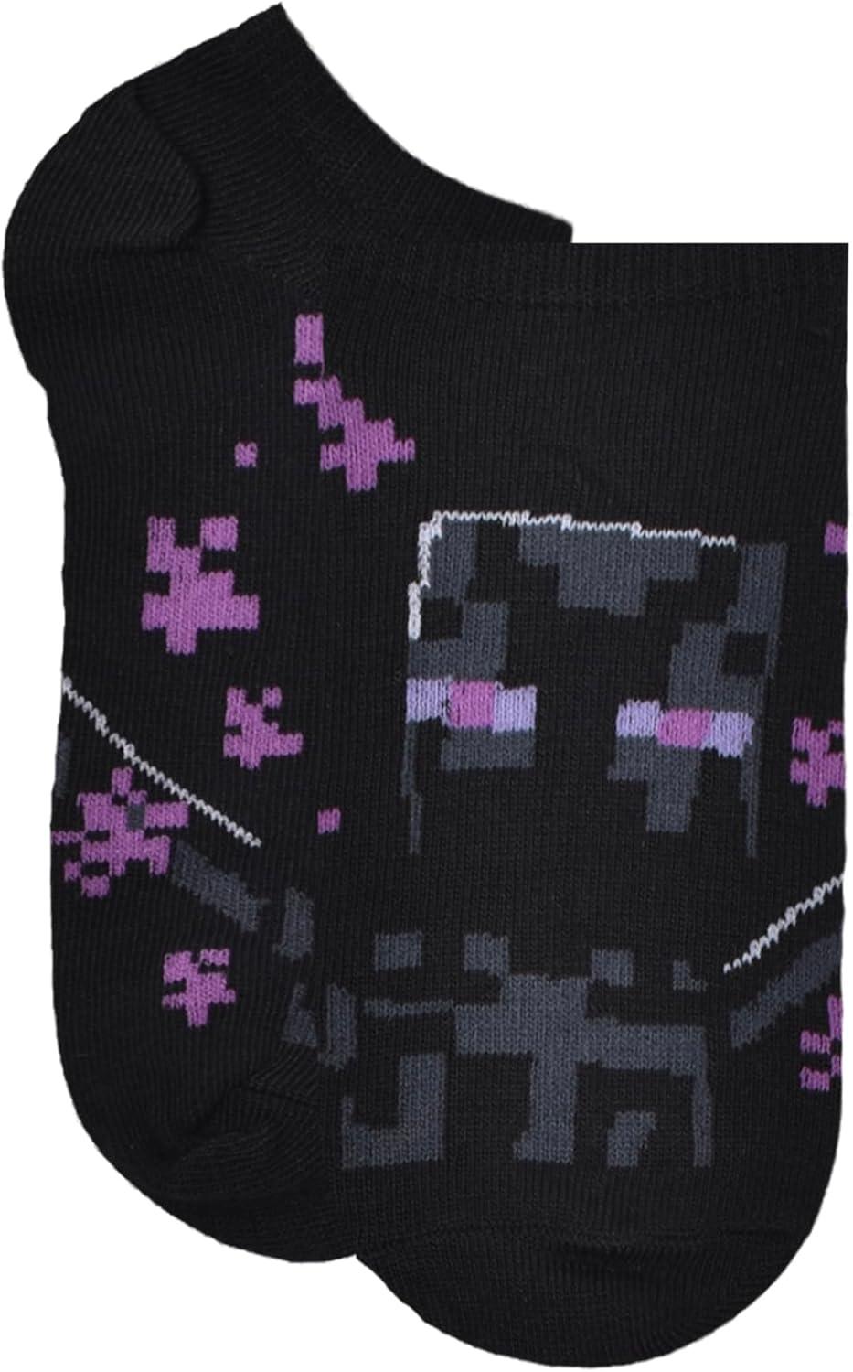 imageMinecraft Mens MultiPack SocksGreen 6pack