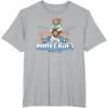 imageA Minecraft Movie Steve And Garret Flying Using Elytras TShirtHeather Grey