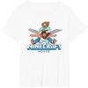 imageA Minecraft Movie Steve And Garret Flying Using Elytras TShirtWhite
