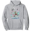 imageA Minecraft Movie Steve And Garret Escape Using Elytras Pullover HoodieHeather Grey