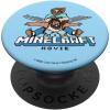 imageA Minecraft Movie Steve And Garret Flying Using Elytras PopSockets Adhesive PopGripAdhesive PopGrip