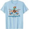 imageA Minecraft Movie Steve And Garret Flying Using Elytras TShirtBaby Blue