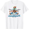 imageA Minecraft Movie Steve And Garret Flying Using Elytras TShirtWhite