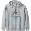 imageA Minecraft Movie Steve And Garret Flying Using Elytras Zip HoodieHeather Grey