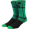 imageBioworld Minecraft Creepers Adult Green Casual Crew SocksOSFA