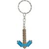 imageJINX Minecraft Diamond Pickaxe Metal Key Chain Metallic with Enamel Fill One Size
