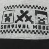imageMinecraft Survival Mode Youth Gray ampamp Black Traditional Adjustable Hat