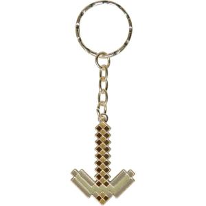 imageJINX Minecraft Pickaxe Metal Key Chain Metallic with Enamel Fill One Size