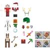 imageMattel Minecraft Advent Calendar 24 Surprises Include 3 Action Figures 17 Accessories ampamp 4 Stickers 3inch Scale ampamp Pixelated Design Holiday Gift