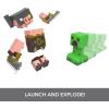 imageMattel Minecraft Legends Action Figure 2Pack Creeper vs Piglin Bruiser Set Attack ampamp React Collectible Toys 325inch Scale