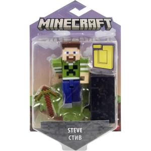 imageMinecraft Creeper Shirt Steve Action Figure 325in with 1 BuildaPortal Piece ampamp 1 Accessory Building Toy Inspired by Video Game Collectible Gift for Fans ampamp Kids Ages 6 Years ampamp Older