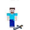 imageMattel Minecraft CraftABlock Assortment Figures Authentic Pixelated VideoGame Characters Action Toy to Create Explore and Survive Collectible For Fans Age 6 Years and OlderSteve