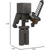 imageMattel Minecraft CraftABlock Wither Skeleton Figure Authentic Pixelated VideoGame Character Action Toy to Create Explore and Survive Collectible Gift for Fans Age 6 Years and Older