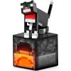 imageMattel Minecraft Diamond Level Action Figure Tuxedo Cat with 4 Accessories 55inch Collector Scale ampamp Pixelated DesignMulticolor