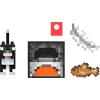 imageMattel Minecraft Diamond Level Action Figure Tuxedo Cat with 4 Accessories 55inch Collector Scale ampamp Pixelated DesignMulticolor