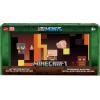 imageMattel Minecraft Mob Head Minis Toys Nether Fire Battle Playset with 4 Action Figures ampamp Accessories Collectible Set