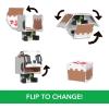 imageMinecraft Mattel Flippin Figs Action Figure with 2in1 Fidget Play 375inch Scale Panda ampamp Cake Character TransformationMulticolor