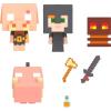 imageMattel Minecraft Mob Head Minis Toys Nether Fire Battle Playset with 4 Action Figures ampamp Accessories Collectible Set