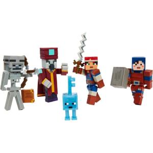 imageMattel Minecraft Dungeons 325 Desert Temple Battle Pack with Mini Figures Suits of Armor and Weapons Action Adventure and Storytelling Play and Display Gift for Kids Age 6 and Older