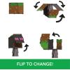 imageMattel Minecraft Flippin Figs Figures Collection with 2in1 Fidget Play 375inch Scale Large Heads ampamp Pixelated Design Characters May Vary
