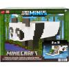imageMattel Minecraft Mob Head Minis Toys Panda Playhouse Playset with 2 Panda Action Figures Removable Bamboo Shoots ampamp Cake Slice AccessoriesPlayset