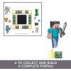 imageMattel Minecraft Toys Steve Action Figure with Accessory ampamp Portal Piece Collectible Toy in 325inch Scale