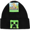 imageMinecraft Plush Creeper Patch Youth Black Cuff Beanie