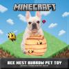 imageMinecraft for Pets 6quot Zombie TearApart Toy for Dogs  Officially Licensed Mojang Studios Pet Products  Plush Dog Toy with Squeaky and Surprise Inside  Gifts for Kids Who Love Video GamesYellow Bee Nest Burrow Toy