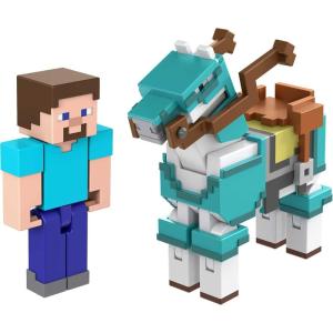 imageMattel Minecraft Action Figure 2Pack with Skeleton ampamp Trap Horse Collectible Figures ampamp Accessories 325inch Scale Toy Set