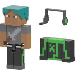 imageMattel Minecraft Creator Series Action Figure ampamp Accessories 325inch Scale Camp Enderwood eSports Jacket Toy ampamp DLC Codes