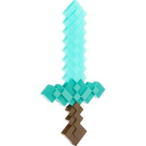imageMattel Minecraft Enchanted Diamond Sword with Lights ampamp Sounds KidSized Wearable Accessory for RolePlay ampamp CostumesEnchanted Sword