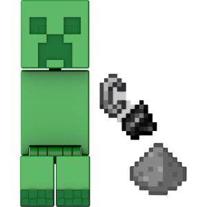 imageMattel Minecraft Toys Creeper Action Figure with Accessory ampamp Portal Piece Collectible Toy in 325inch ScaleCreeper