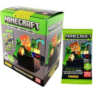 imagePanini Minecraft Mega Box  Official Trading Cards 72 Cards per Box Exclusive Foil Parallels Rare Inserts Great Gift for Kids ampamp Gamers