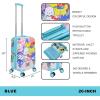 imageBioworld Minecraft Creeper 20quot CarryOn Luggage With Wheels And Retractable HandleHello Kitty Character Group
