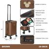 imageBioworld Minecraft Creeper 20quot CarryOn Luggage With Wheels And Retractable HandleMickey Mouse Ears