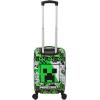 imageBioworld Minecraft Creeper 20quot CarryOn Luggage With Wheels And Retractable HandleMinecraft Creeper