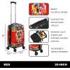 imageBioworld Minecraft Creeper 20quot CarryOn Luggage With Wheels And Retractable HandlePpt Character Red