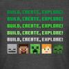 imageMinecraft Boys Video Game Hoodie  Black and Green Creeper Face  Official Costume Hoodie SweatshirtCharcoal Build