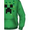 imageMinecraft Boys Video Game Hoodie  Black and Green Creeper Face  Official Costume Hoodie SweatshirtGreen Creeper