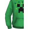imageMinecraft Boys Video Game Hoodie  Black and Green Creeper Face  Official Costume Hoodie SweatshirtGreen Creeper