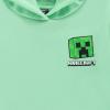 imageMinecraft Boys Video Game Hoodie  Black and Green Creeper Face  Official Costume Hoodie SweatshirtGreen Mint