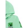 imageMinecraft Boys Video Game Hoodie  Black and Green Creeper Face  Official Costume Hoodie SweatshirtGreen Mint