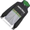 imageMinecraft Boys Video Game Hoodie  Black and Green Creeper Face  Official SweatshirtGreen Grey