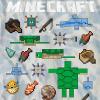 imageMinecraft Boys Video Game TShirt  Black and Green Creeper Face  Official ShirtBlue Wash