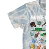 imageMinecraft Boys Video Game TShirt  Black and Green Creeper Face  Official ShirtBlue Wash